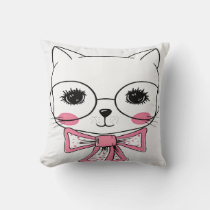 Cojín Decorativo Gato con gafas de sol