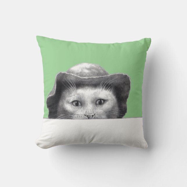 Cojín Decorativo Gato con Gorra (Moegi) (Anverso)