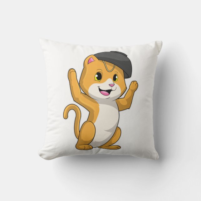 Cojín Decorativo Gato con Ramen Bowl (Anverso)