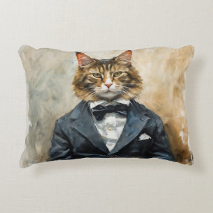 Cojín Decorativo Gato con traje