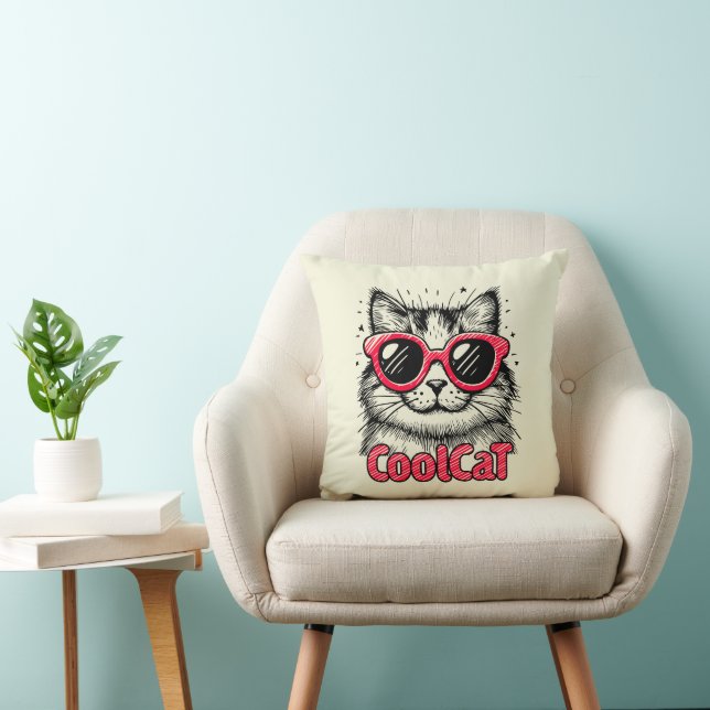 Cojín Decorativo Gato Cool 1 (Silla)