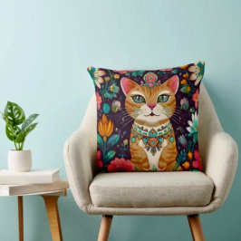 Cojín Decorativo Gato Coronado Joyado