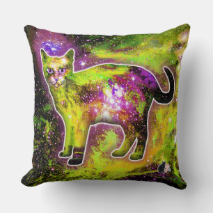 Cojín Decorativo Gato Cósmico Sigma