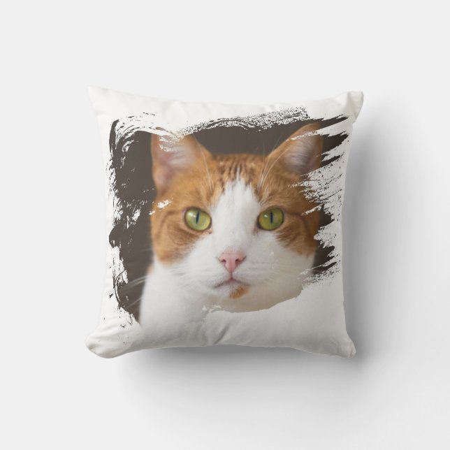 Cojín Decorativo Gato Cubierto Y Adorable (Anverso)