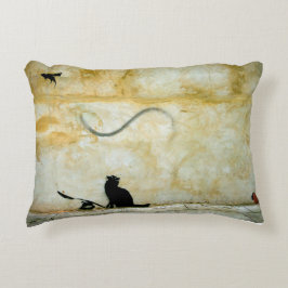 Cojín Decorativo Gato, cuchara y travesura