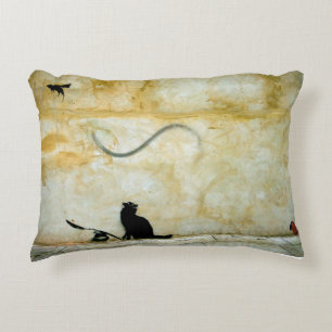 Cojín Decorativo Gato, cuchara y travesura