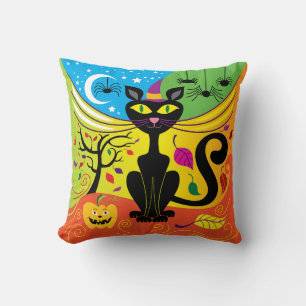 Cojín Decorativo Gato de brisa espeluznante