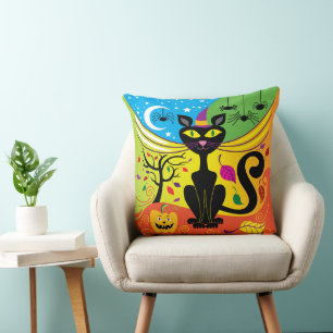 Cojín Decorativo Gato de brisa espeluznante
