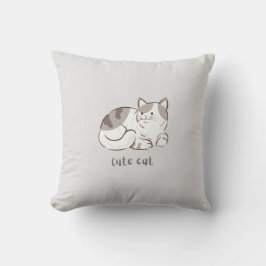 Cojín Decorativo Gato de corte