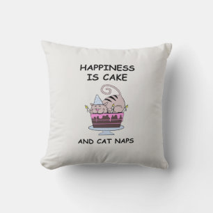 Cojín Decorativo Gato de cumpleaños caprichoso