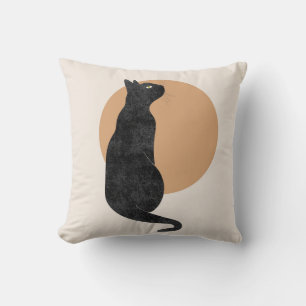 Cojín Decorativo Gato de Halloween Antiguo