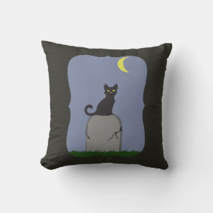 Cojín Decorativo Gato de Halloween espumoso
