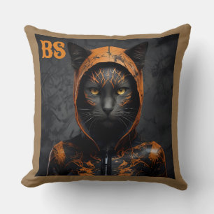 Cojín Decorativo Gato de Halloween lindo y espeluznante disfrazado