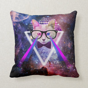 Cojín Decorativo Gato de la galaxia del inconformista