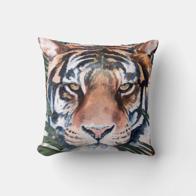 Cojín Decorativo Gato de la jungla - Tigre (Anverso)