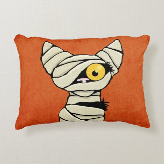 Cojín Decorativo Gato de la momia de Halloween
