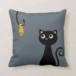 Cojín Decorativo Gato de la pesca