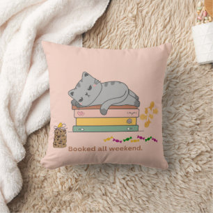 Cojín Decorativo Gato de libro