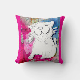 Cojín Decorativo Gato de Muy Buenas Noticias
