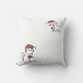 Cojín Decorativo Gato de Navidad