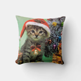 Cojín Decorativo Gato de Navidades preciosos