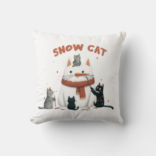 Cojín Decorativo Gato de nieve