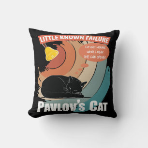 Cojín Decorativo Gato de Pavlov - Psicología divertida