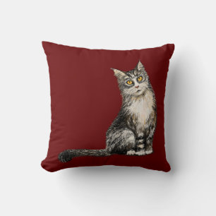 Cojín Decorativo Gato de pelo largo