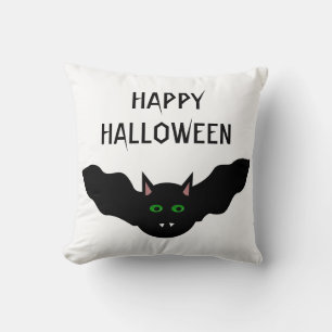 Cojín Decorativo Gato de vampiro frente al Personalizable de Bat Ha