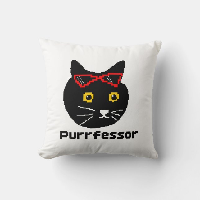 Cojín Decorativo Gato del buscador BubblyCuddle (Anverso)