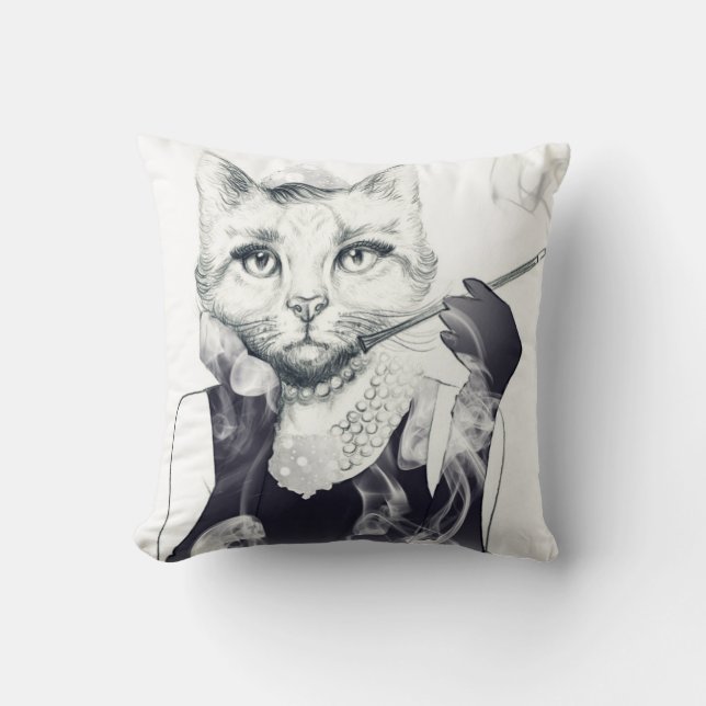 Cojín Decorativo Gato del encanto (Anverso)
