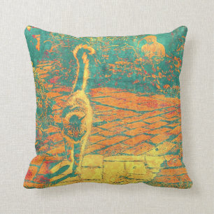 Cojín Decorativo gato del zen