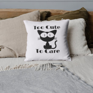 Cojín Decorativo Gato Demasiado Lindo Para Importar