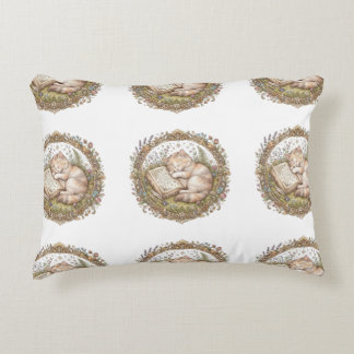 Cojín Decorativo gato dormilón vintage