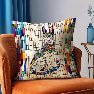 Cojín Decorativo Gato egipcio - Arte Mosaico