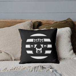 Cojín Decorativo Gato En Gafas De Sol Vintage Sunset Paws Blanco Ne