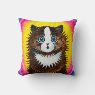 Cojín Decorativo Gato en un arcoiris, Louis Wain