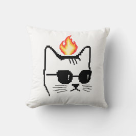 Cojín Decorativo Gato enojado