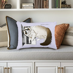 Cojín Decorativo Gato esponjoso Ragdoll Lavanda Portátil Divertido