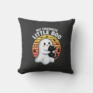 Cojín Decorativo Gato Fantasma de Halloween Little Boo
