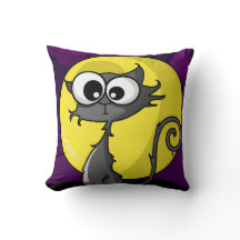 Gato fantasmagórico del dibujo animado