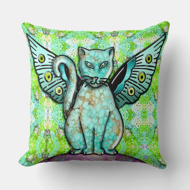 Cojín Decorativo Gato Funky - 3D (Anverso)