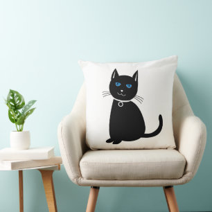 Cojín Decorativo Gato Gato Negro