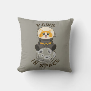 Cojín Decorativo Gato genial en el espacio Gato Astronauta Animal c