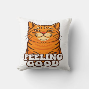 Cojín Decorativo Gato genial sintiéndose bien