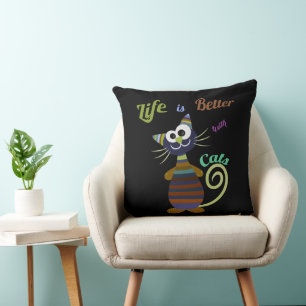 Cojín Decorativo Gato gracioso