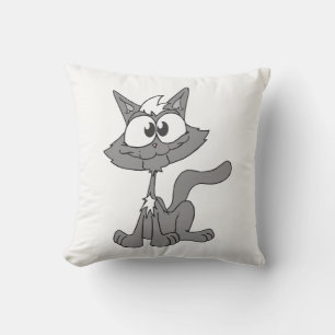 Cojín Decorativo Gato gris