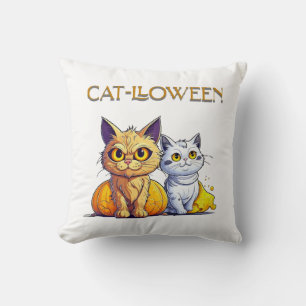 Cojín Decorativo Gato Halloween 