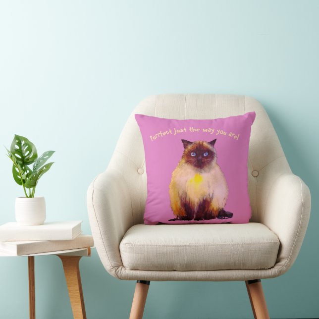 Cojín Decorativo Gato Himalaya de Furry (Silla)