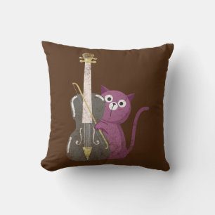 Cojín Decorativo gato jugando doble bajo